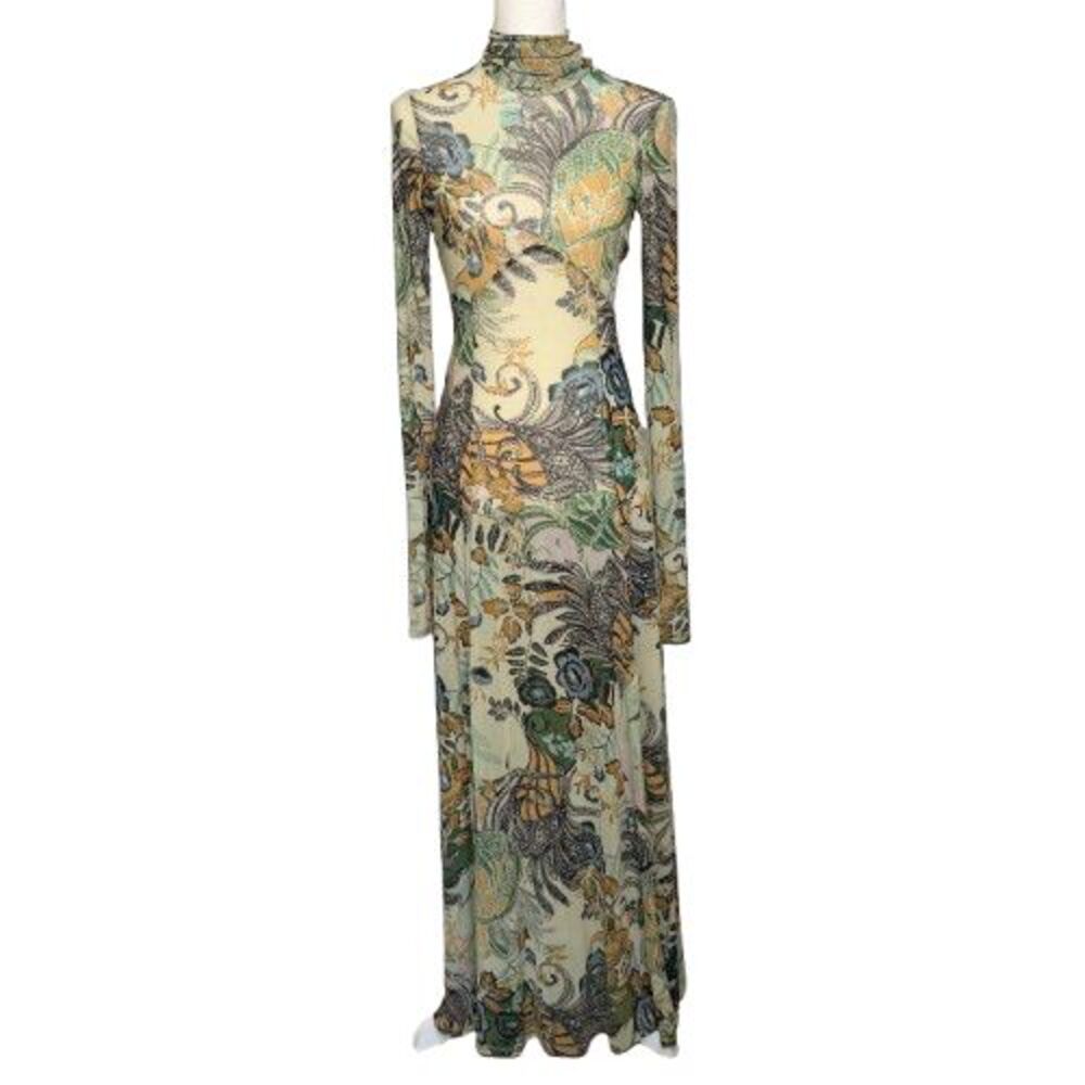 Intimately Free People All in One Mesh Maxi Slip Dress XS Whimsigoth Fairycore